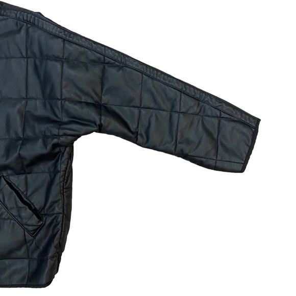 Free People Dolman Quilted Vegan Jacket in Black Size Large - Picture 7 of 12